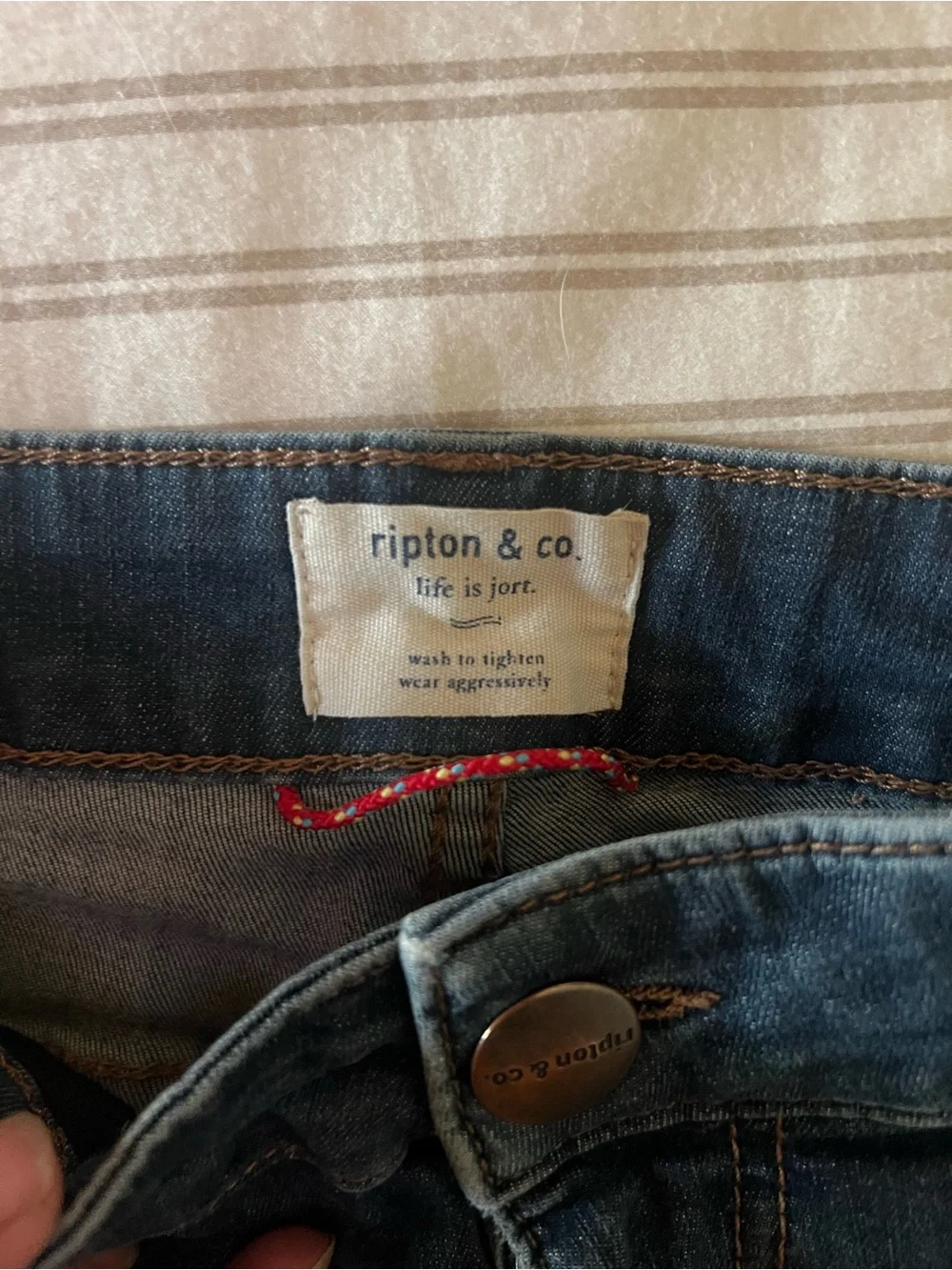 Dark Blue Jean Shorts - Unbranded